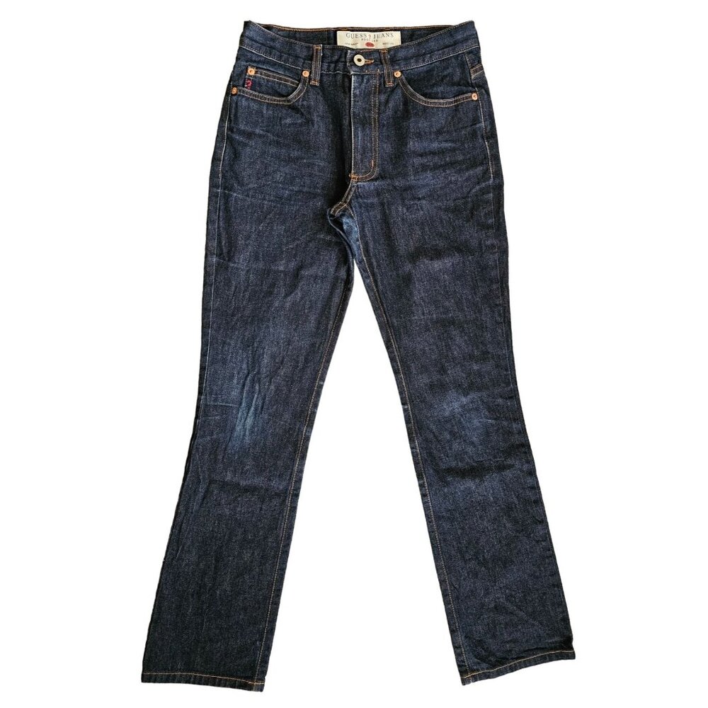 Guess Jeans Low Rise Boot Leg 060 Sz 10 M blue denim